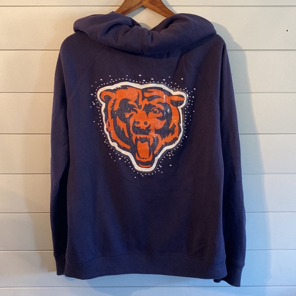 PINK Victoria’s Secret Chicago Bears Zip Up Hoodie - Picture 2 of 8
